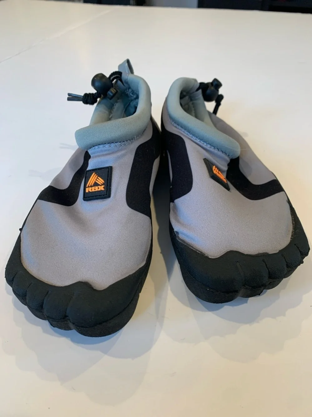 RBX Boys Youth Size 12/12 Gray and Black Five-Finger Toe Water Shoes